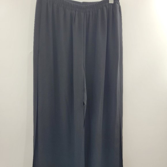 R&M Richards Black Sheer Maxi Pants Skirt - Picture 4 of 7